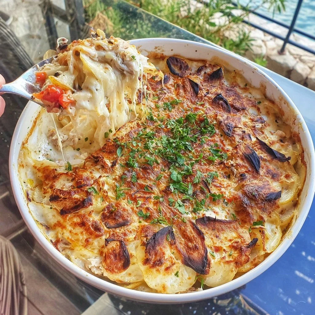 Greek Yogurt and Lemon Roasted Chicken Casserole