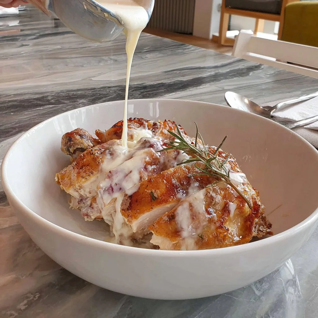 Greek Yogurt Lemon Roasted Chicken Casserole