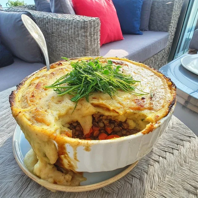 Green Lentil and Carrot Casserole with Warm Cumin Spice