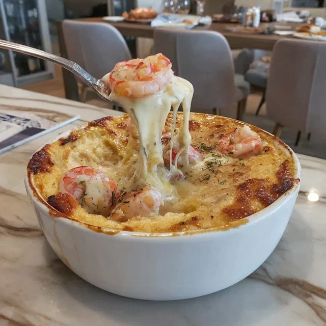 Louisiana Shrimp and Cheese Grits Casserole