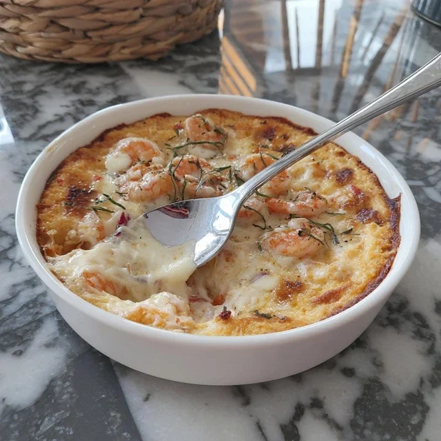 Louisiana Shrimp and Cheese Grits Casserole