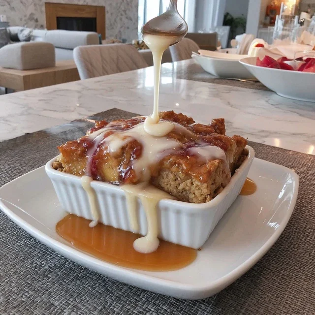 Maple Syrup Baked Oatmeal and Roasted Peach Casserole