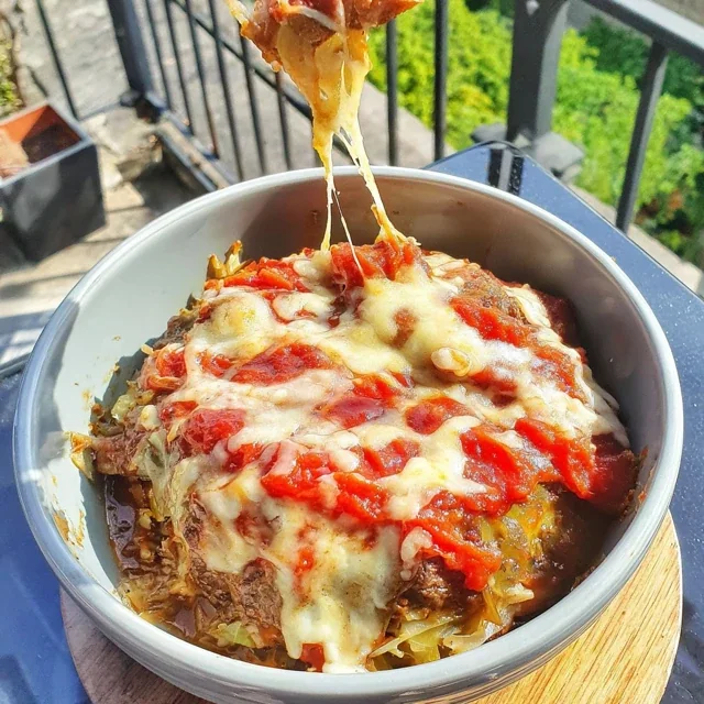 Polish Golumpki Beef and Cabbage Casserole with Tomato Sauce