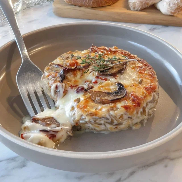 Portobello Mushroom and Wild Rice Stuffed Casserole