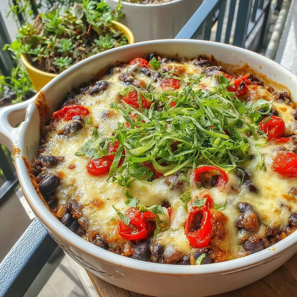 Tex-Mex Wild Rice and Black Bean Casserole