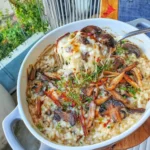 Wild Mushroom and Creamy Rice Casserole
