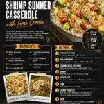 Avocado and Shrimp Summer Casserole with Lime Crema
