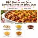 BBQ Chicken and Corn Summer Casserole with Smoky Sauce