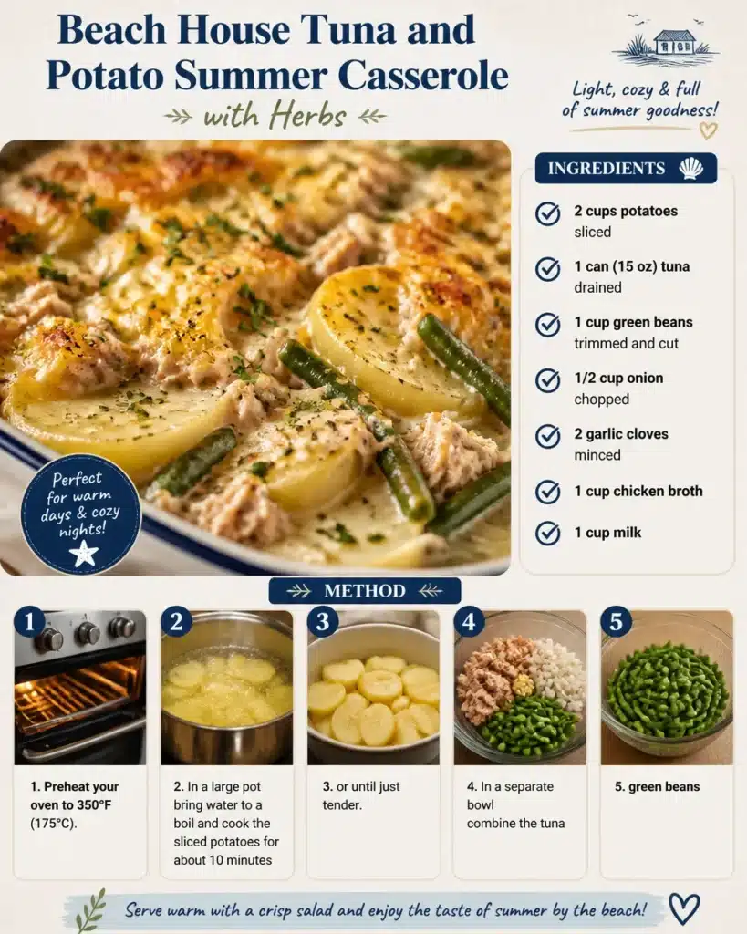 Beach House Tuna and Potato Summer Casserole with Herbs