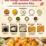 Coconut Shrimp and Mango Summer Casserole with Jasmine Rice