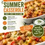 Colorful Bell Pepper and Ground Turkey Summer Casserole