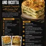 Crispy Zucchini and Ricotta Summer Casserole with Lemon Zest