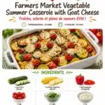 Farmers Market Vegetable Summer Casserole with Goat Cheese