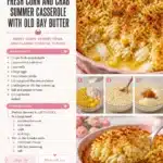 Fresh Corn and Crab Summer Casserole with Old Bay Butter