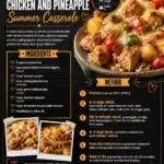 Hawaiian Teriyaki Chicken and Pineapple Summer Casserole