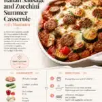 Italian Sausage and Zucchini Summer Casserole with Marinara