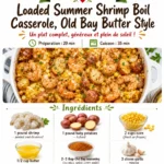 Loaded Summer Prawn Boil Casserole, Old Bay Butter Style
