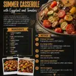 Mediterranean Summer Casserole with Eggplant and Tomatoes