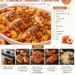 Peachy Honey Glazed Chicken Summer Casserole