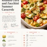Roasted Corn and Zucchini Summer Casserole with Feta