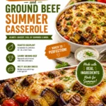 Roasted Eggplant and Ground Beef Summer Casserole