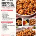 Smoky Chipotle Shrimp and Rice Summer Casserole