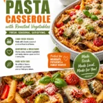 Summer Farmers Market Pasta Casserole with Roasted Vegetables