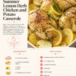Summer Lemon Herb Chicken and Potato Casserole
