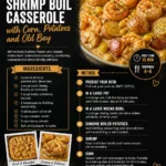 Summer Shrimp Boil Casserole with Corn, Potatoes and Old Bay