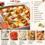 Summer Tomato and Burrata Breakfast Casserole with Eggs
