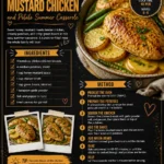 Sunset Honey Mustard Chicken and Potato Summer Casserole