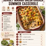 Sunset Mango Salsa Chicken Summer Bake