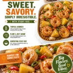 Teriyaki Shrimp and Pineapple Summer Casserole with Sticky Rice