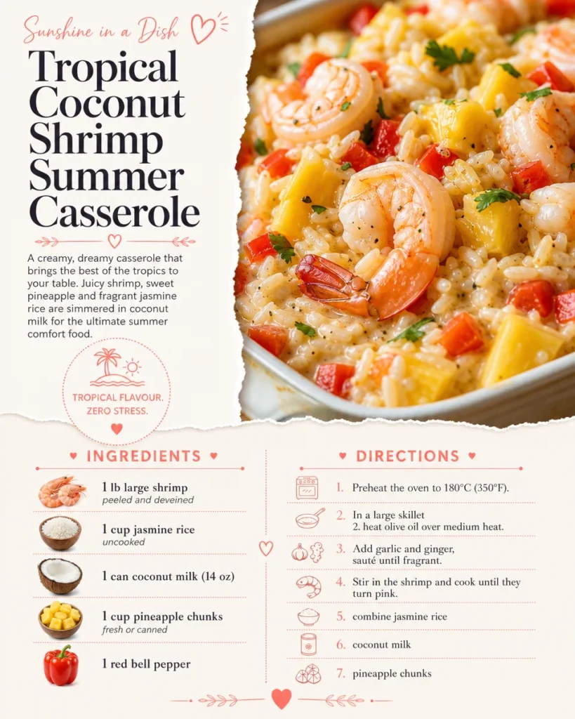 Tropical Coconut Prawn Summer Casserole